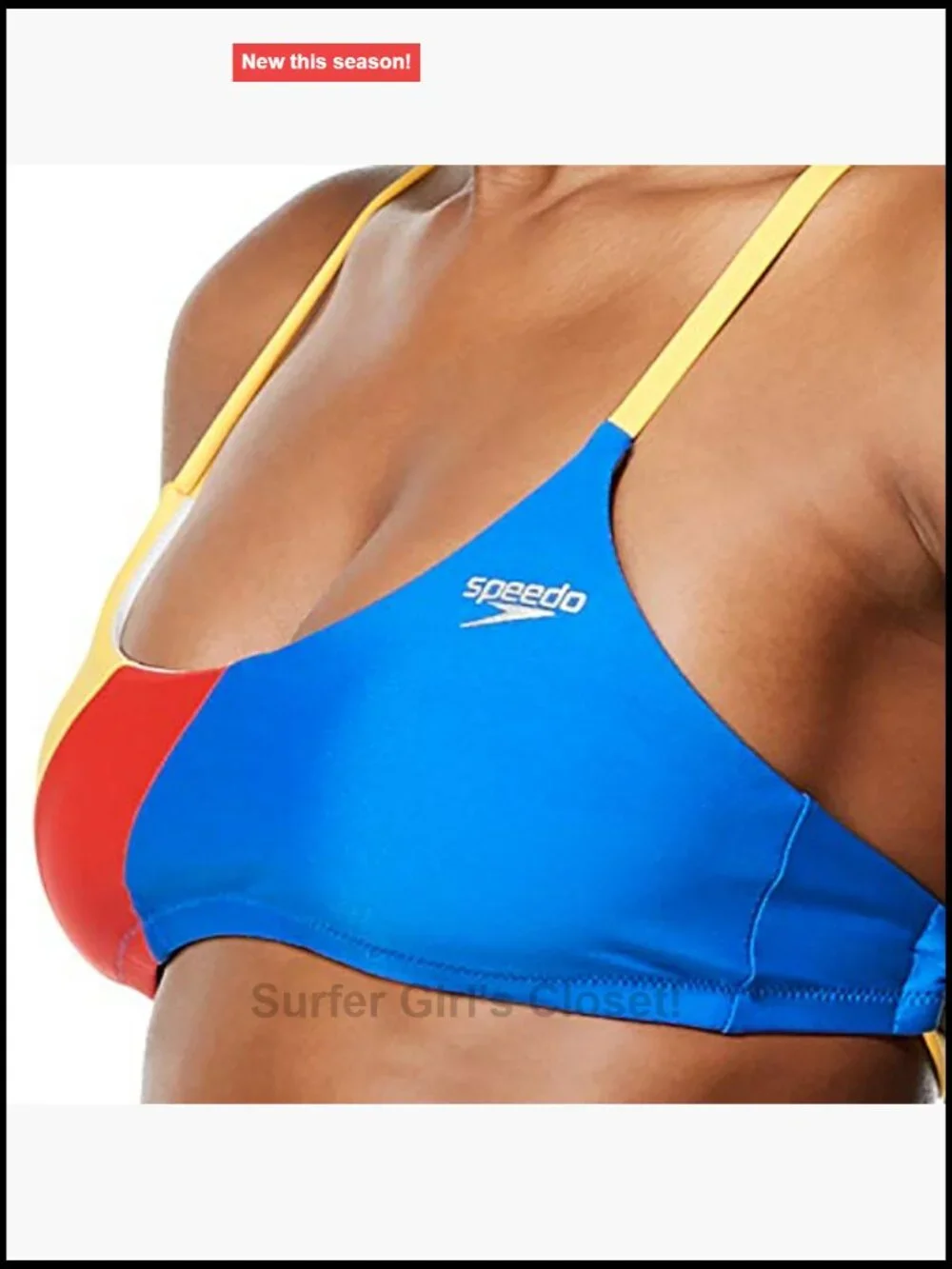 Women's Bikini Top Tie Back Demi UPF 50 Chlorine Resistant